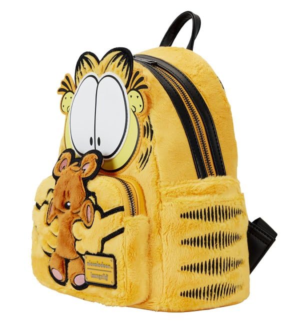 Loungefly Garfield and Pooky Plush Mini Backpack, Black