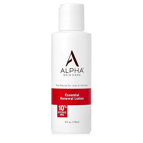 Alpha Skin Care Essential Renewal Lotion, 10% Glycolic AHA, Anti-Aging Formula, Reduces Lines & Wrinkles, Alpha Hydroxy Acid Exfoliates for Smoother