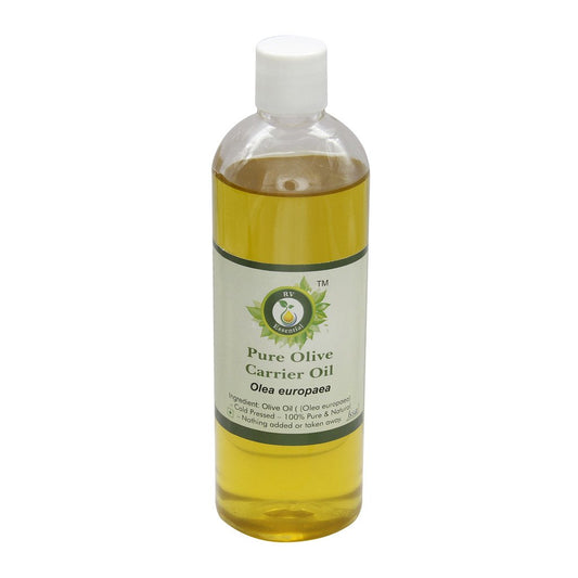 R V Essential Pure Olive Carrier Oil 100ml (3.38oz)- Olea Europaea (100% Pure and Natural Cold Pressed) Beauty and Personal Care R V Essential