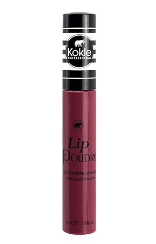 Kokie Cosmetics Lip Poudre Liquid Lip Powder, Claret, 0.13 Fluid Ounce