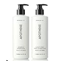 Fuzzion Apothekae White Vetiver Plant Based Shampoo and Conditioner Set - 16.2 Fluid Ounces Each
