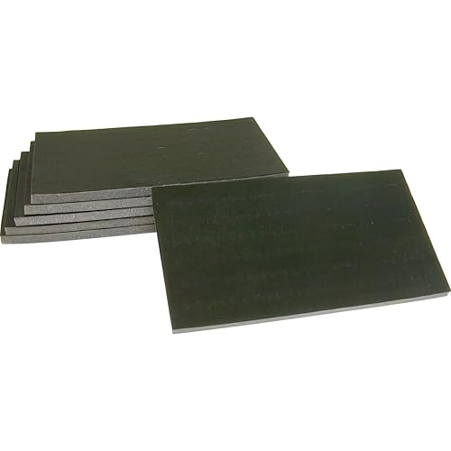 6 72 Slot Black Jewelry Travel Ring Inserts Display Pads