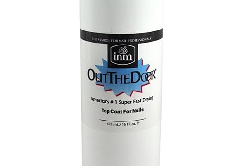 New Out The Door Number 1 Super Fast Drying Nail Top Coat For Nail | size 16oz/473mL Beauty & Personal Care INM