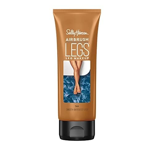 Sally Hansen Airbrush Legs Leg Makeup Lotion | Easy Application, Flawless-Looking Legs, Water-Resistant, Transfer-Proof | Tan | Natural Tan Finish