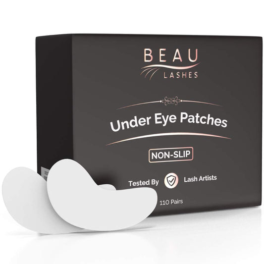 100 Pairs Under Eye Pads for Lash Extensions - Lint Free Hydrogel Eye Patches with Vitamin C & Moisturizing Aloe Vera for Eyelash Extension & Lash
