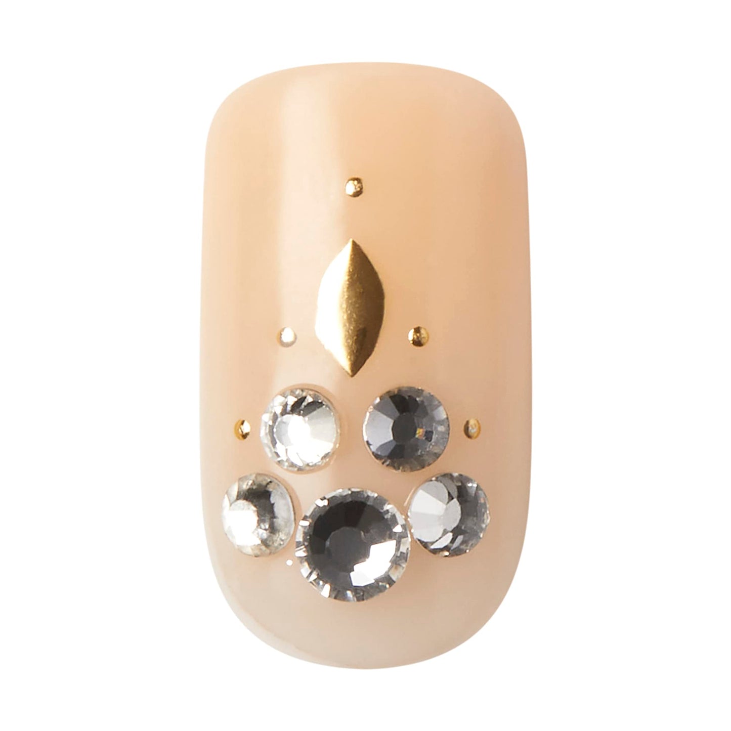 KISS imPRESS Press-On Nails Couture Collection Manicure Kit, ‘Lush Life’, Patented Super-Hold Adhesive, 30 Fake Nails with 12 Accent Nails