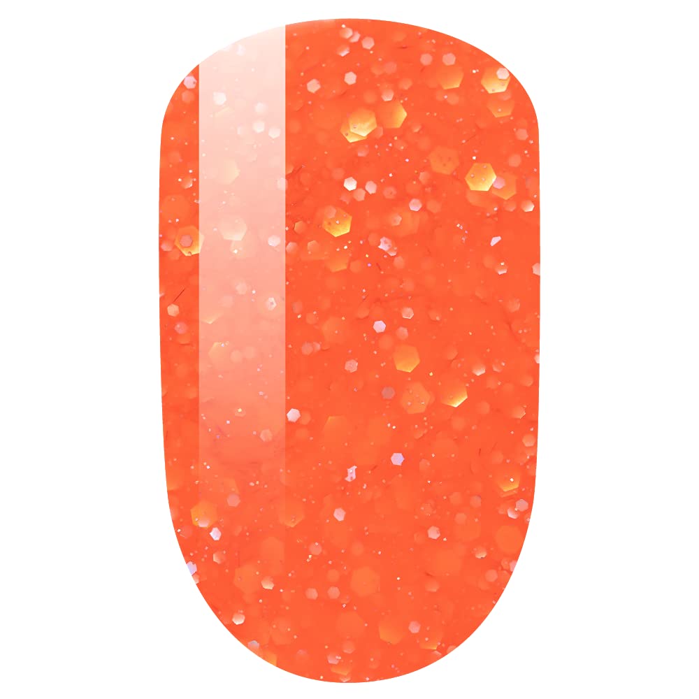 LeChat - Perfect Match Gel Polish - Orange Infusion - Glowing Orange with Pink and Yellow Glitter - (0.5 Ounce) - Easy Application - Soak Off Formula Beauty & Personal Care LECHAT