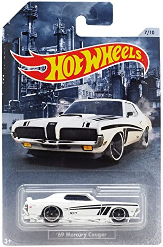 Hot Wheels 2020 American Steel Muscle Car Series '69 Mercury Cougar 7/10 White