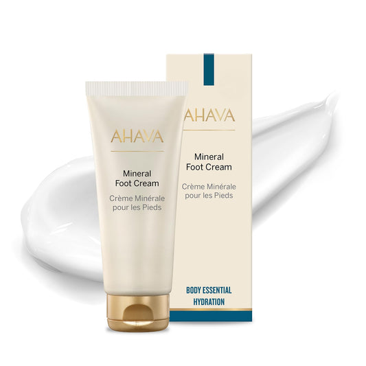 AHAVA Dead Sea Water Mineral Foot Cream - Nourishes & Hydrates Dry Soles, Prevents Cracks & Irritations, with Witch Hazel Leaf, Osmoter blend, Jojoba Beauty & Personal Care AHAVA