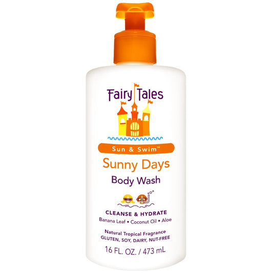 Fairy Tales Sunny Days Chlorine Removal Body Wash, For All Age Swimmers | After Swim Chlorine, Salt And Sunscreen Removal | No Harsh Chemicals or