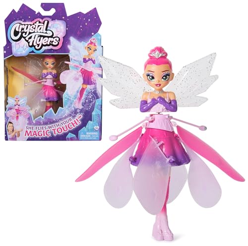 Crystal Flyers, Magical Flying Doll with Crystal Wings, Interactive Kids Toys for Ages 5 and up