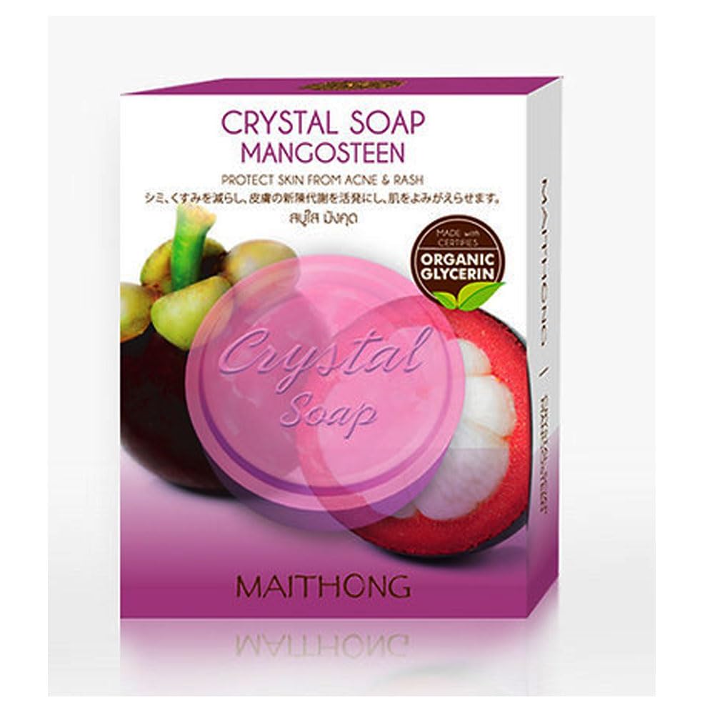 Maithong Crystal Soap (Mangosteen) 70 Gram. Beauty & Personal Care Maithong