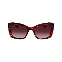 KARL LAGERFELD Women's Sunglasses KL6139S - Striped Red with Gradient Brown Lens