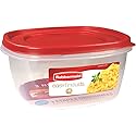 Rubbermaid 2049369 14-Cup Square Container with Red Racer Lid