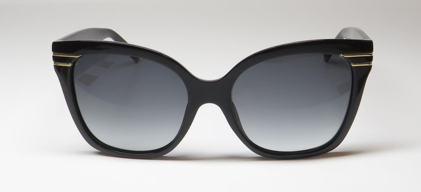 Sean John Sjlos2010 Cat Eye Sunglasses Glamorous Design Signature Logo Womens [55-18-145, black]