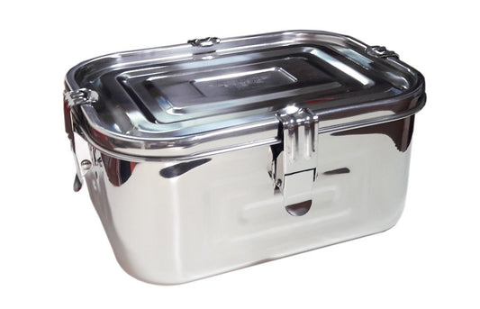 Stainless Steel 101oz(3L)Rectangular Seal Kimchi Food Leakproof Airtight Storage Container Saver