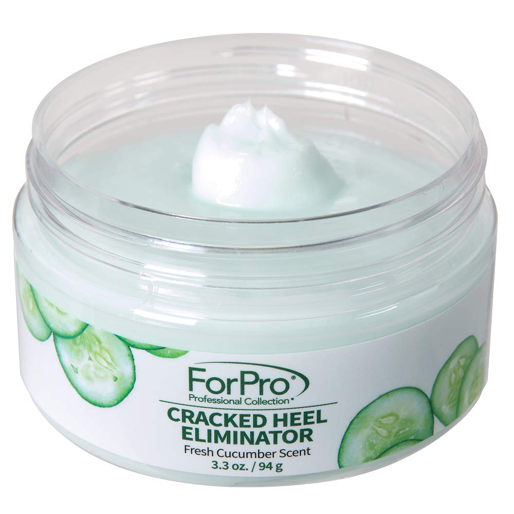 ForPro Professional Collection Cracked Heel Eliminator, Fresh Cucumber Scent, Intensive Repair Treatment for Rough, Dry & Cracked Heels, Reduces