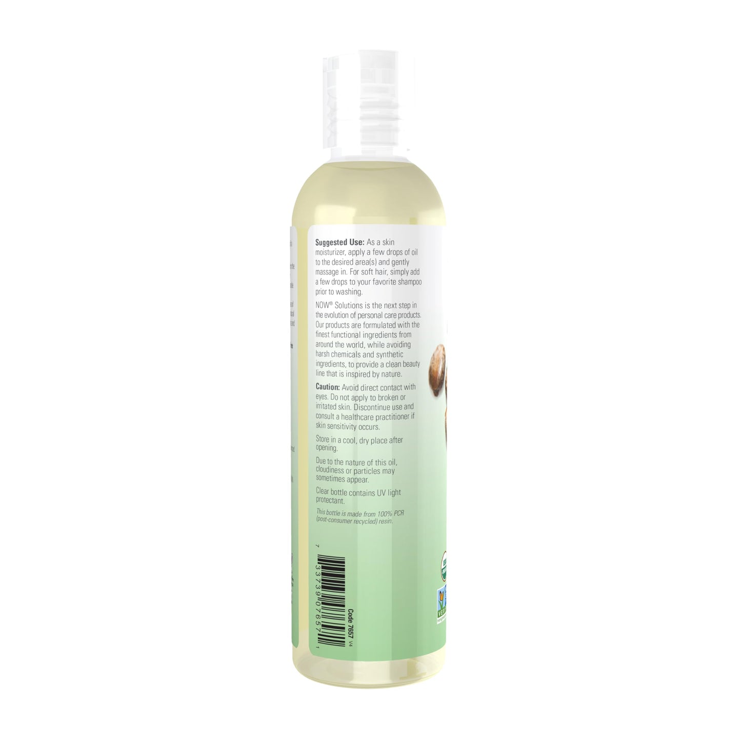 NOW Foods Solutions, Organic Castor Oil, 100% Pure Versatile Skin Care, Multi-Purpose Skin Softener, 8-Ounce