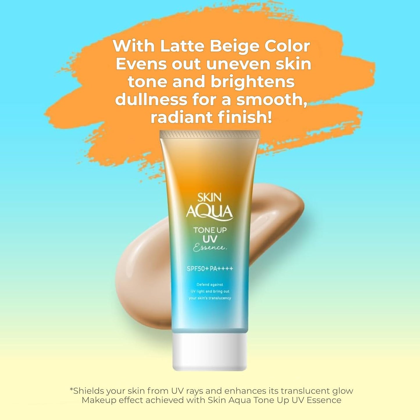 Skin Aqua Sunscreen Tone Up UV Essence 2.82oz(80g) - Latte Beige