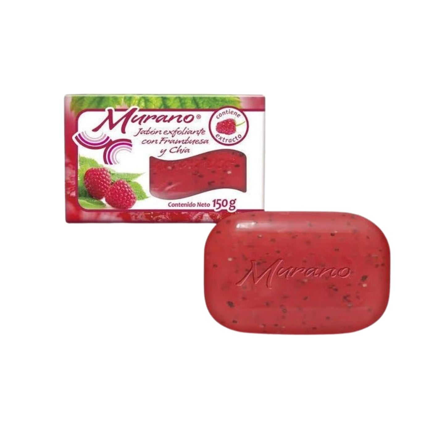 Five Brothers Products Murano Bar Soap with Raspberry and Chia Extract 3-Pack