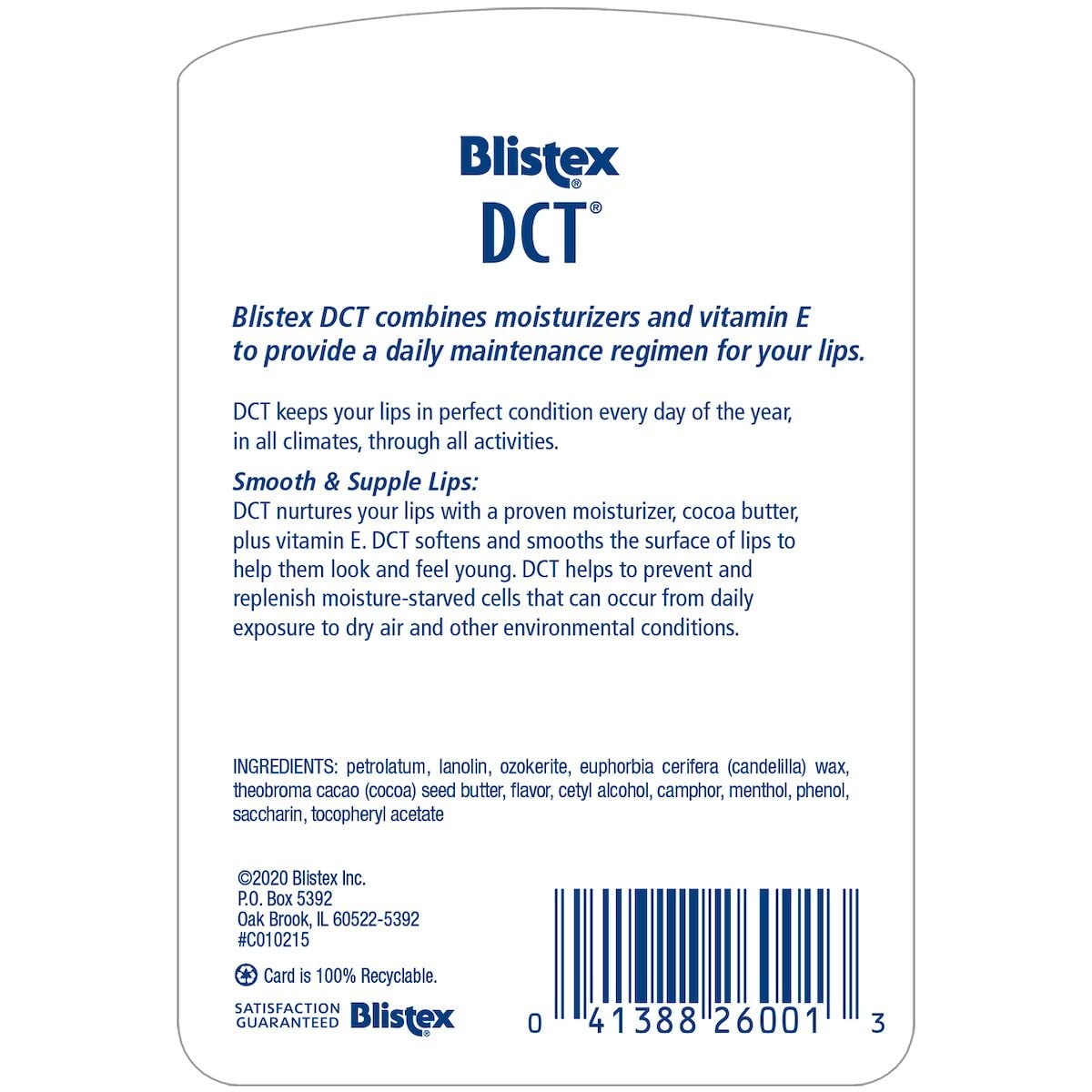 Blistex DCT Daily Conditioning Treatment, 0.25 oz. Beauty & Personal Care Blistex