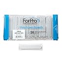 ForPro Professional Collection Mini Foam Board, Zebra, 100/180 Grit, Double-Sided Manicure Nail File, Individually-Wrapped, 3.5” L x .5” W, 50-Count