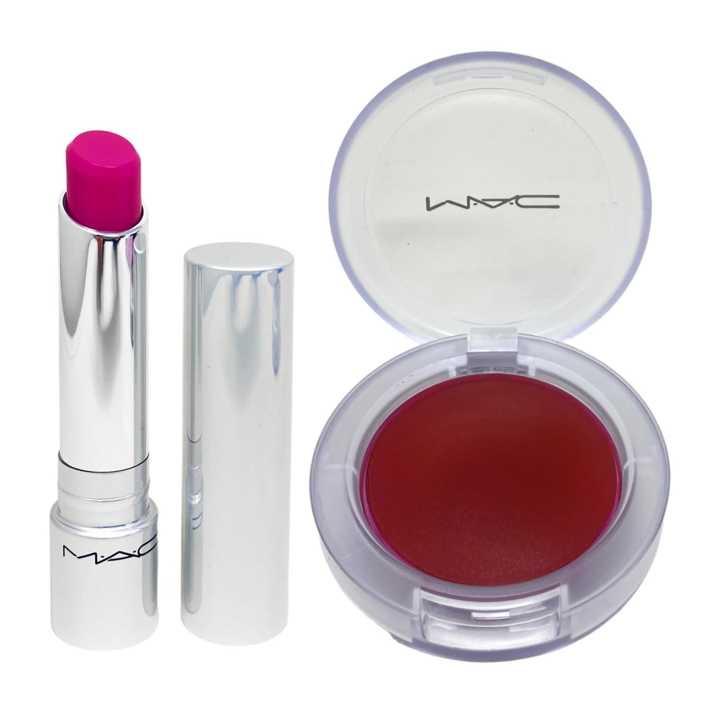 MAC M·A·C Cosmetics No Work All Glow Play Kit: Purple - Cushiony Blush + Tendertalk Lip Balm