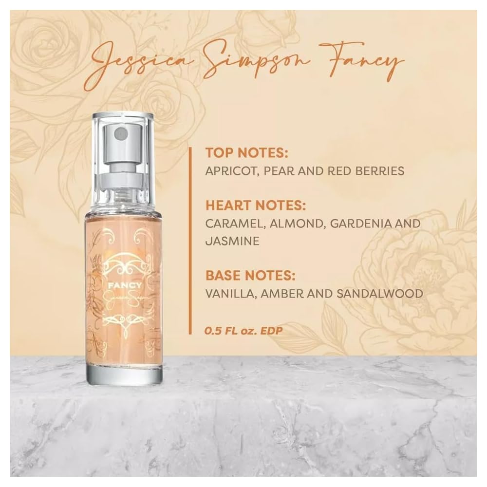 Jessica Simpson Collection 4-Piece Gift Set for Women - Mini Eau de Parfum Travel Spray - 0.5 Ounce