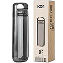 KOR ONE Black Nickel | BPA Free Clear Reusable Water Bottle I 750ML I 25 Oz