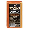 Woody's Men's 2-in-1 Hair & Body Shampoo Bar, Rich, Thick Lather Formula, Conditions, Nourishes, Moisturizes, For All Skin Types, 8 Oz. Beauty & Personal Care Woody's