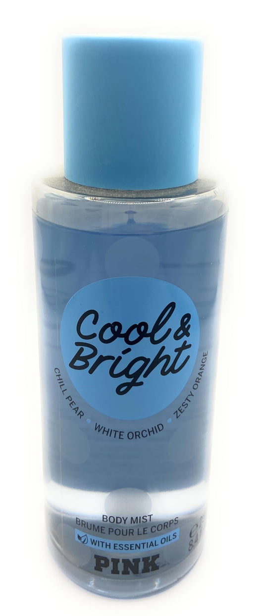 Victoria's Secret Pink Cool & Bright Fragrance Body Mist 8.4 Fluid Ounce Spray With Essential Oils Beauty & Personal Care Victoria's Secret