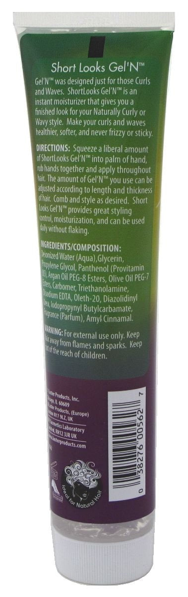 Lusters Shortlooks Gel'N' 6 Ounce Tube (177ml) (2 Pack)