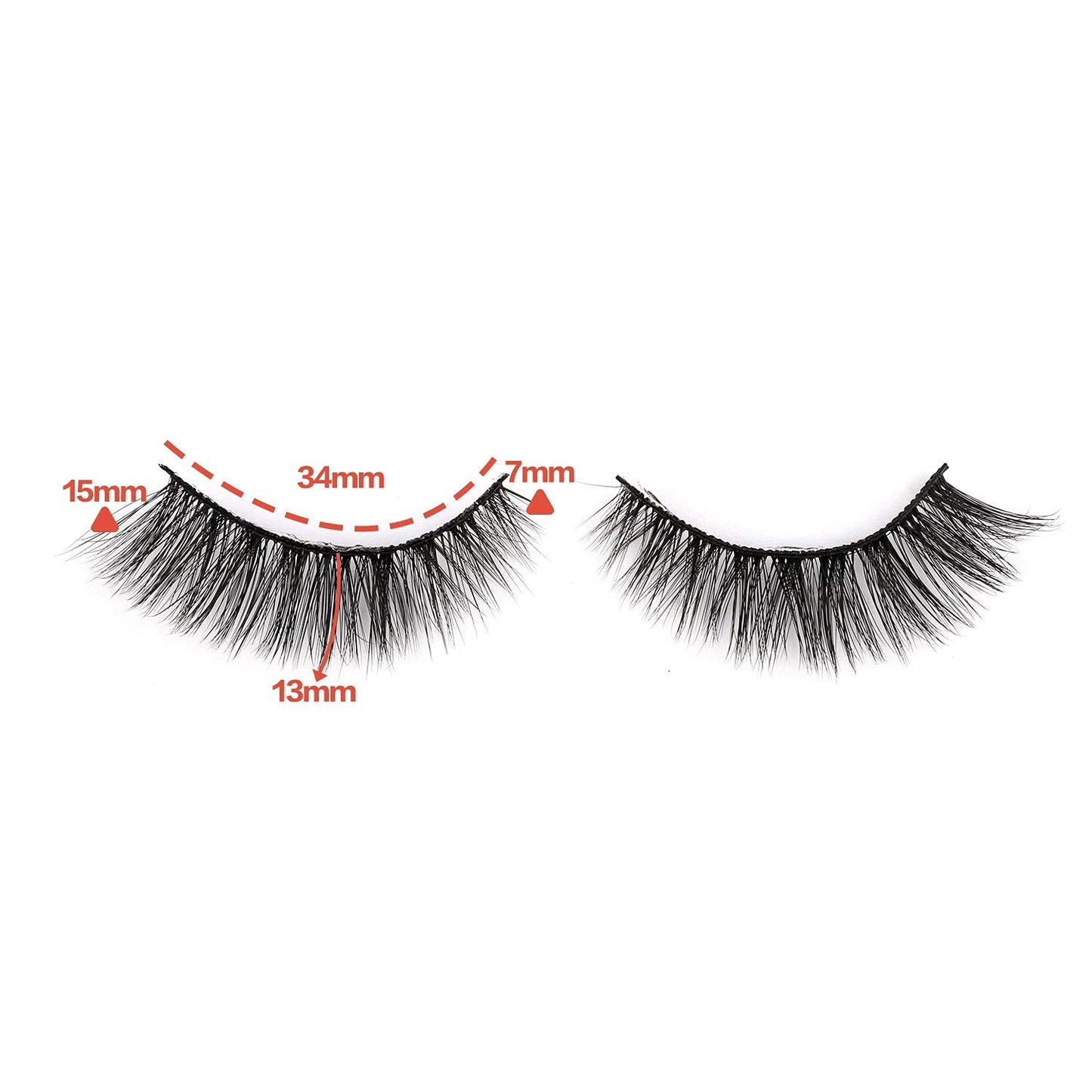 Lymzie 7 Pairs False Eyelashes 3D Faux Mink Eyelashes, Dramatic Look Wispy Fake Eyelashes, Long Fluffy Extension Natural Lashes Pack