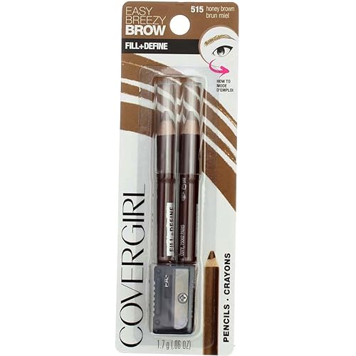 Covergirl Easy Breezy Brow Fill and Define, 515 Honey Brown (Pack of 3)