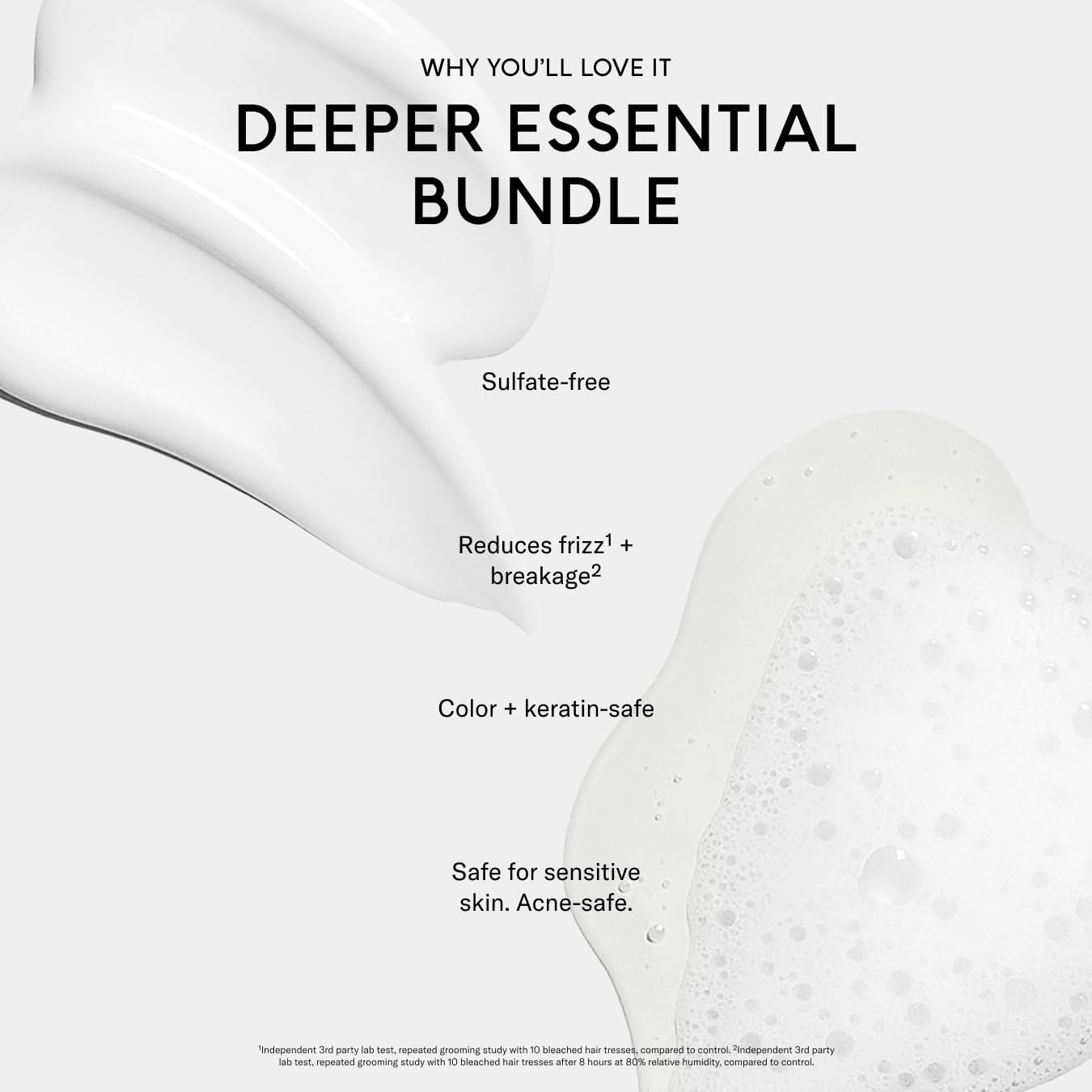 SEEN Shampoo & Deeper Conditioner Bundle, Fragrance Free - Non-Comedogenic Hair Care Set, Dermatologist-Developed, Safe for Sensitive, Eczema