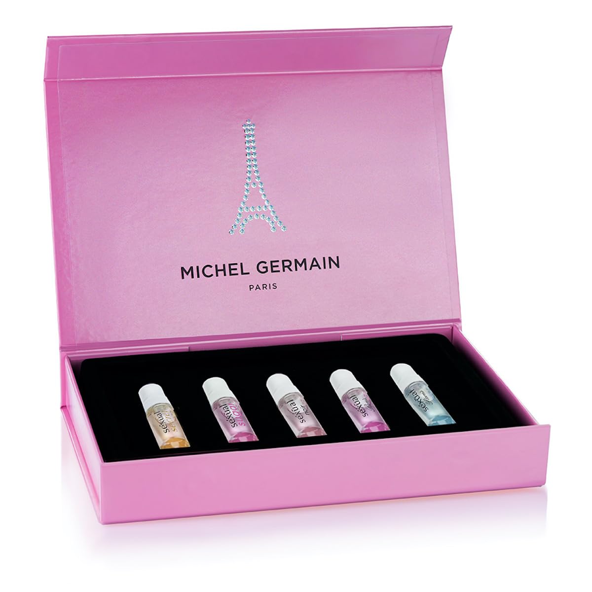 Michel Germain Sexual Discovery Set for Her, Women's Perfume, 5 x 0.07 Fl Oz Vials, Floral & Gourmand Perfumes for Her