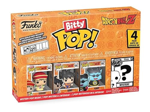 Funko Bitty POP! Dragon Ball Z, 4-Pack - Gohan, Raditz, Piccolo, and a Surprise Mystery Mini Figure - 0.9 Inch (2.2 Cm) - Anime Collectable…