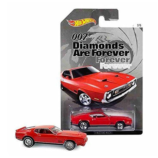 Hot Wheels, 2015 Exclusive James Bond 007, Diamonds Are Forever '71 Mustang Mach I Red 2/5