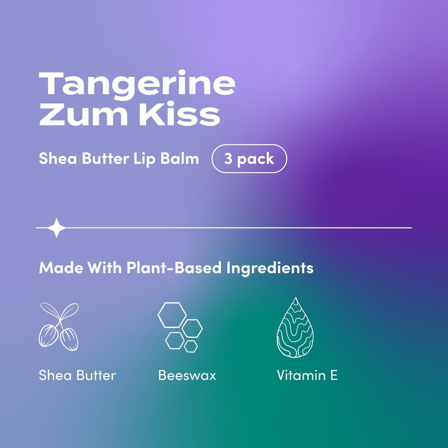 Indigo Wild Zum Kiss Stick - Natural Lip Balm with Organic Beeswax, Sunflower Oil & Vitamin E - Flavored, Hydrating Lip Moisturizer - Tangerine (3