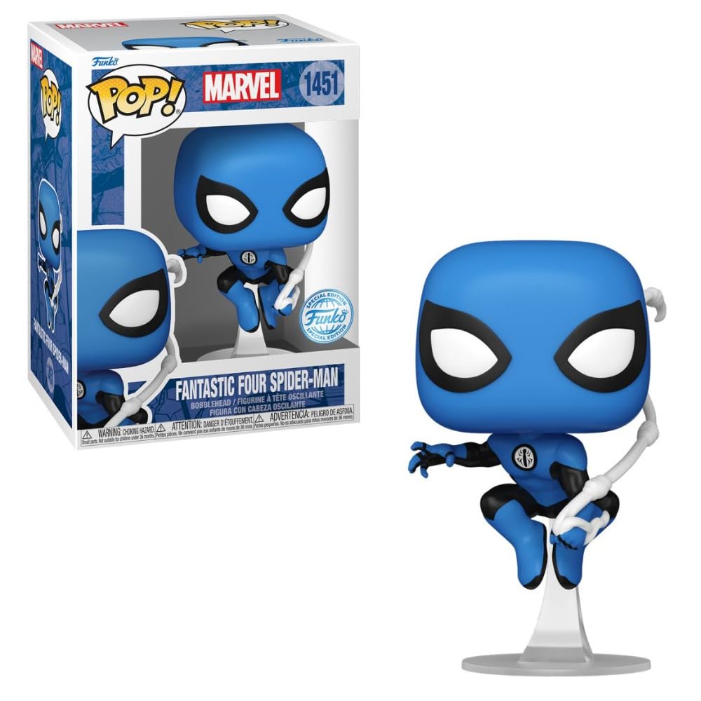 Funko Pop Marvel: The Fantastic Four - Spider-Man Blue Costume Exclusive