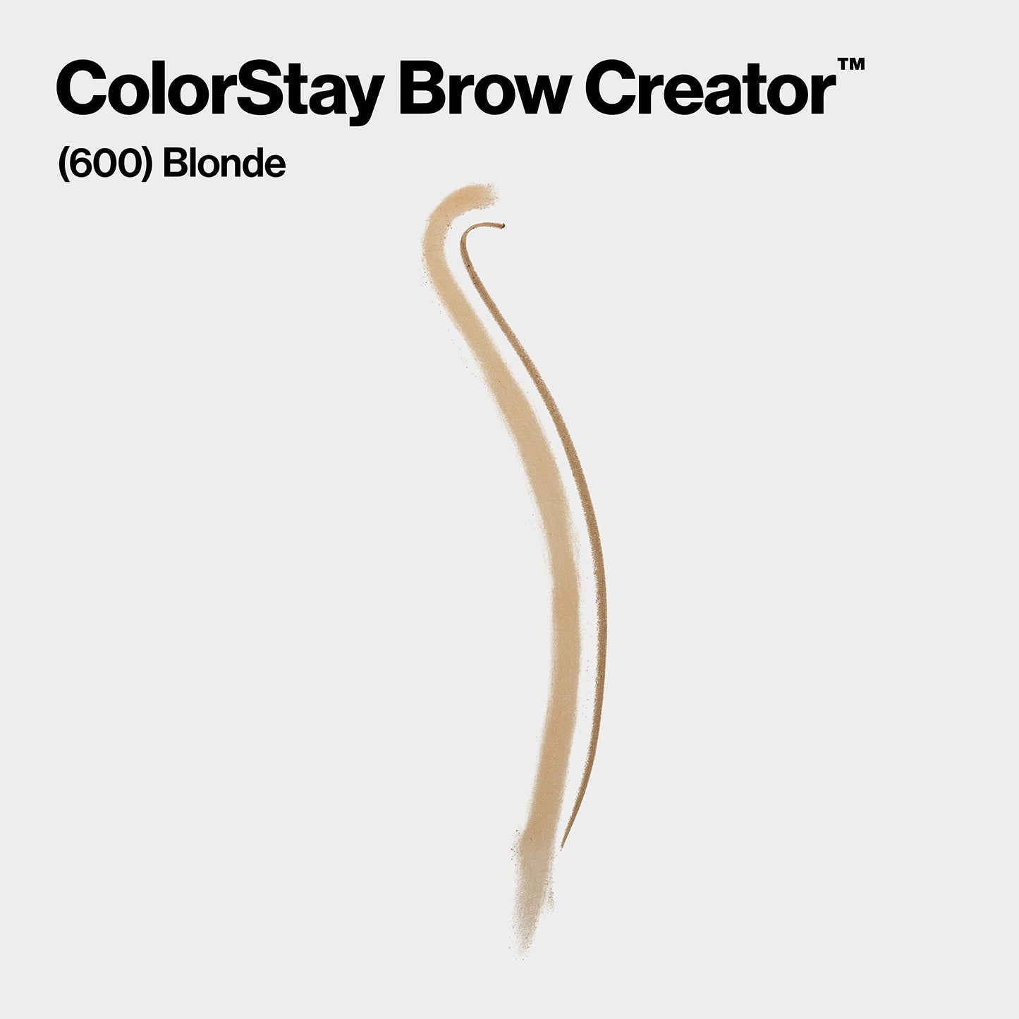 Revlon ColorStay Brow Creator, 2-in-1 Precise Eyebrow Pencil & Powder with Spoolie Brush, Waterproof & Long Lasting, 600 Blonde, 0.003 oz