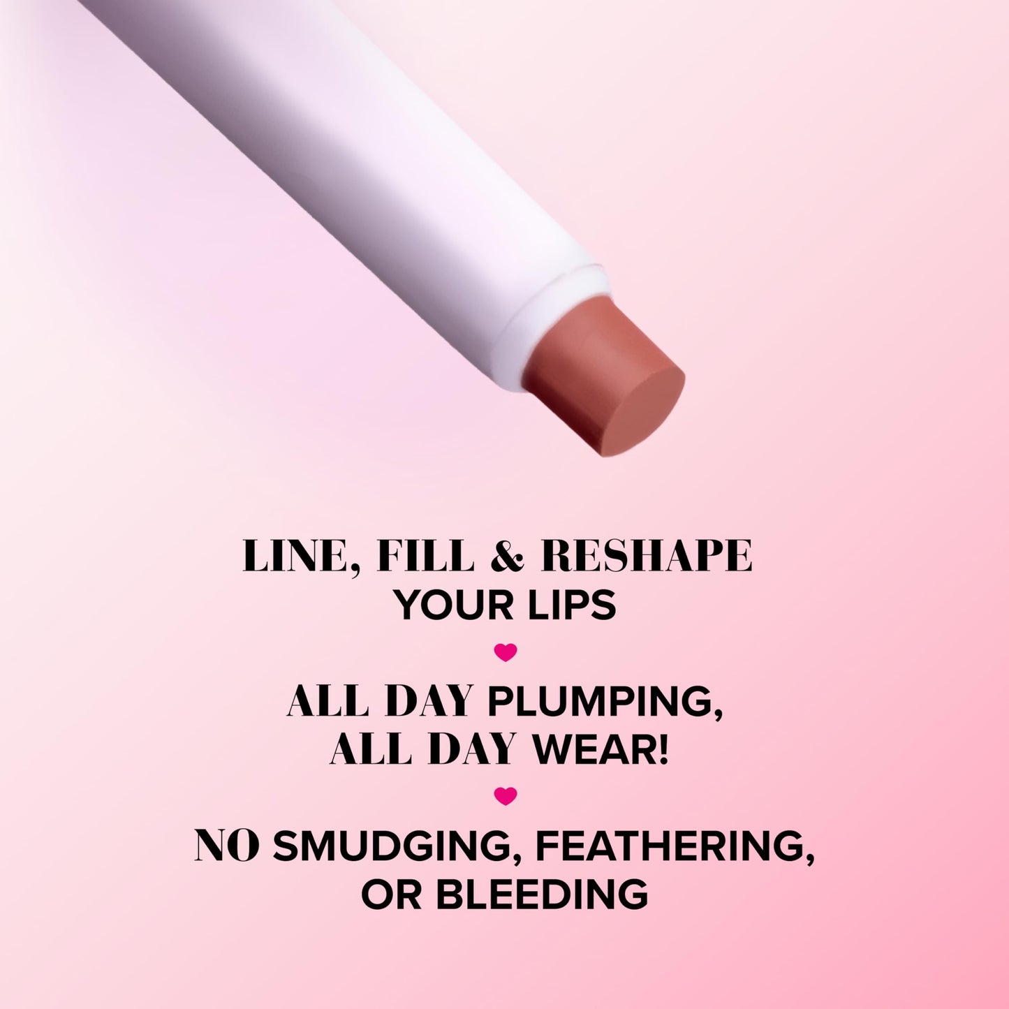 Too Faced Lip Injection Extreme Lip Shaper | Plumping, Waterproof, Liner Pencil, 0.01 Ounce, Puffy Nude