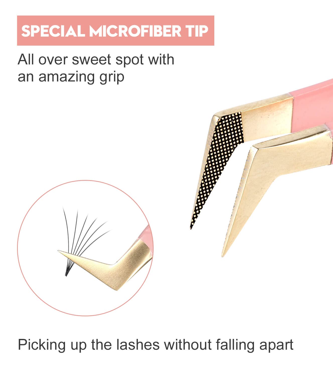 Ms.Queen Eyelash Extension Tweezers Set,Fiber Tip Volume Tweezers Curved 45 90 Degree Angled Tip Lash Tweezers for Mega Volume Mink Lashes