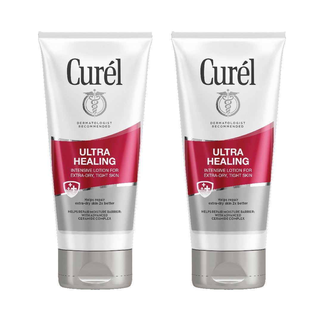 Curél Ultra Healing Body Lotion, Moisturizer for Extra Dry Skin, Body and Hand Lotion with Advanced Ceramide Complex and Hydrating Agents, 6 Ounce