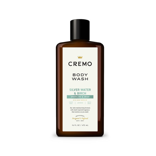 Cremo Body Wash for Men, Rich-Lathering Silver Water & Birch, 16 Fl Oz