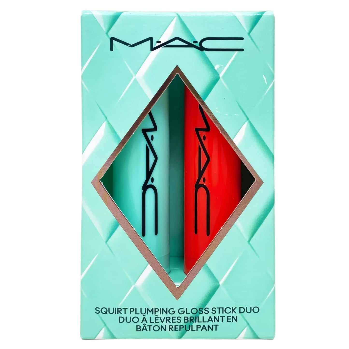 MAC M·A·C Cosmetics Holiday Exclusive Squirt Alert Plumping Lip Gloss Stick Duo Set - Mint To Be/Heat Sensor