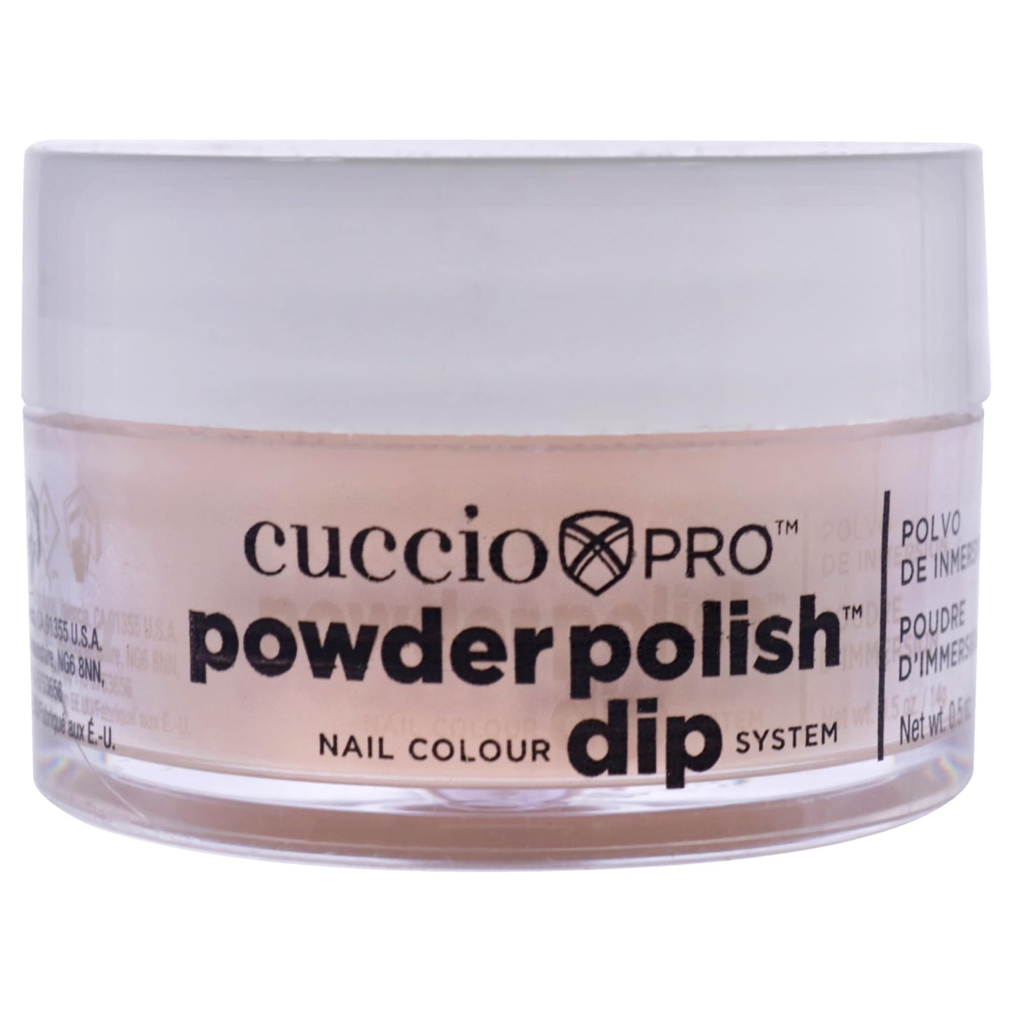 Pro Powder Polish Nail Colour Dip System - Flattering Peach by Cuccio for Women - 0.5 oz Nail Powder, Flattering Peach - CORAL (I0097878) Beauty & Personal Care Cuccio