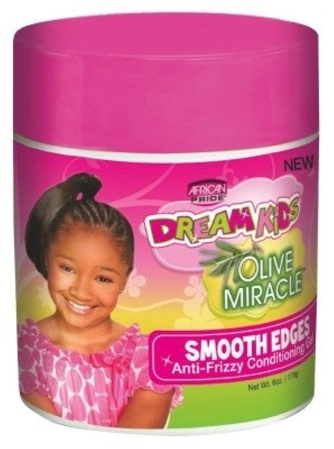 African Pride Dream Kids Olive Miracle Smooth Edges Gel 6 Ounce (177ml) (6 Pack)
