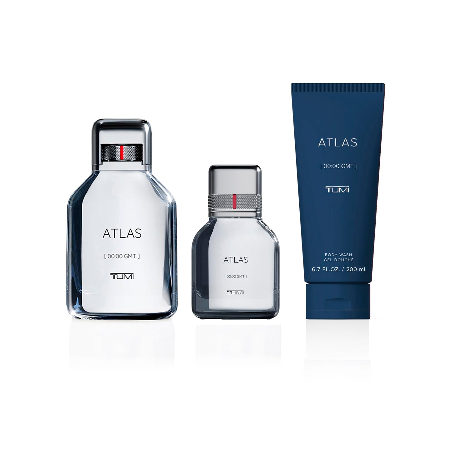 TUMI ATLAS [00:00 GMT] - Bold Cologne for Men with Citrus Fragrance Notes - 3.4 oz & 1.0 oz Eau de Parfum, 6.7 oz Body Wash