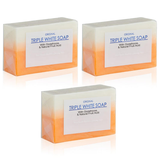 Triple Action Radiance Soap Bar - Cold-Processed Deep Cleansing & Exfoliating Formula for Face and Body - Reduces Uneven Skin Texture - Nourishing Beauty & Personal Care Relumins